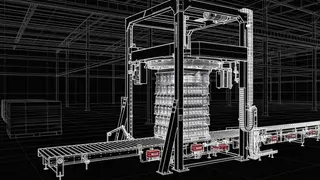 Finished Goods
Automatically
Stacking and
Packing